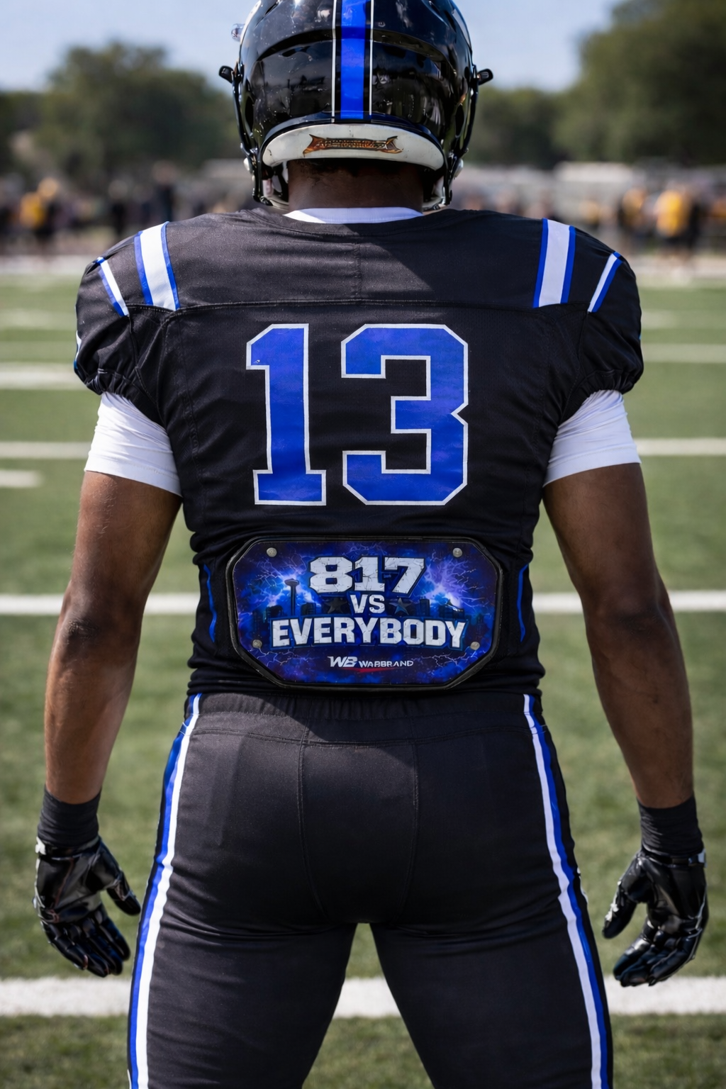 Warbrand Football Backplate – 817 vs Everybody